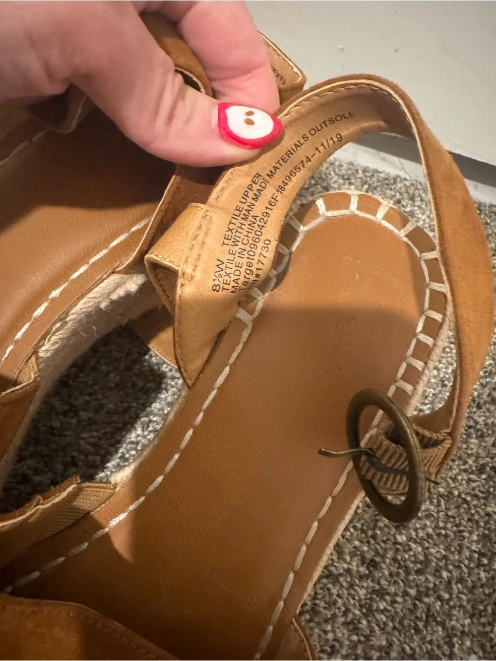 Universal Thread Brown Suede Platform Espadrille Sandals
